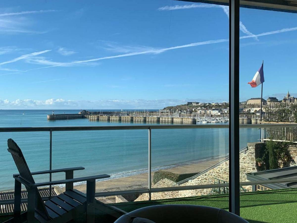 Un Balcon Sur La Mer, Acces Direct A La Plage Granville Exterior foto