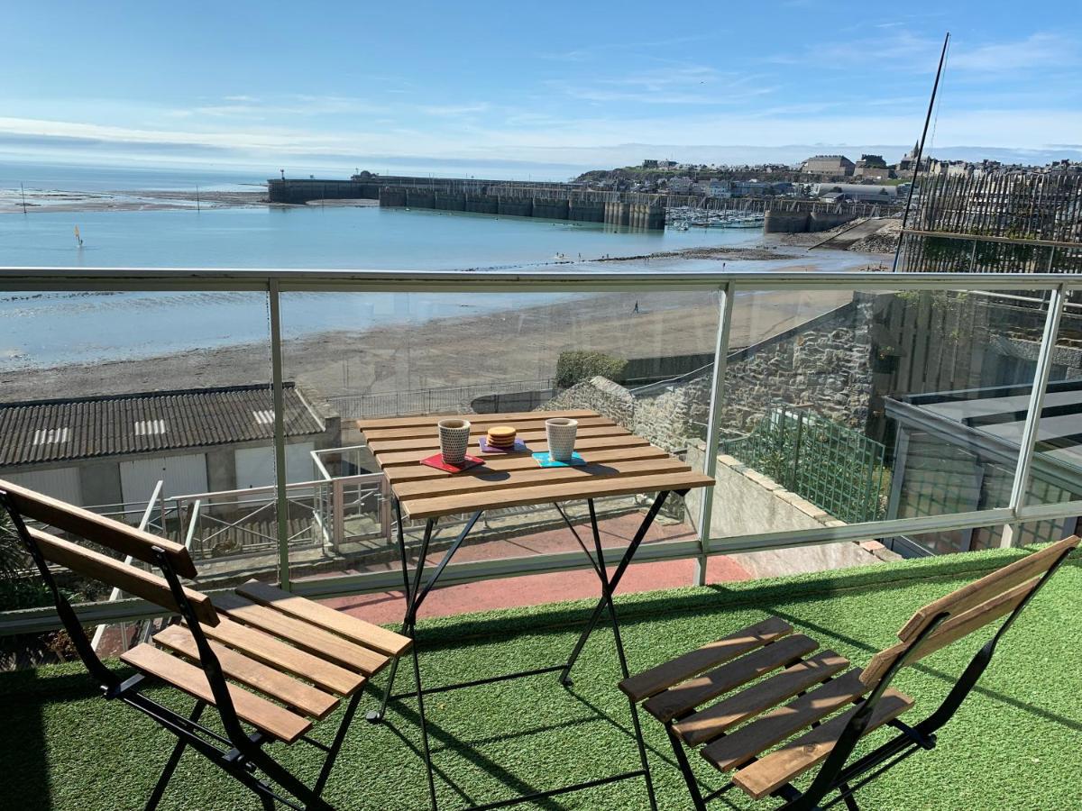 Un Balcon Sur La Mer, Acces Direct A La Plage Granville Exterior foto